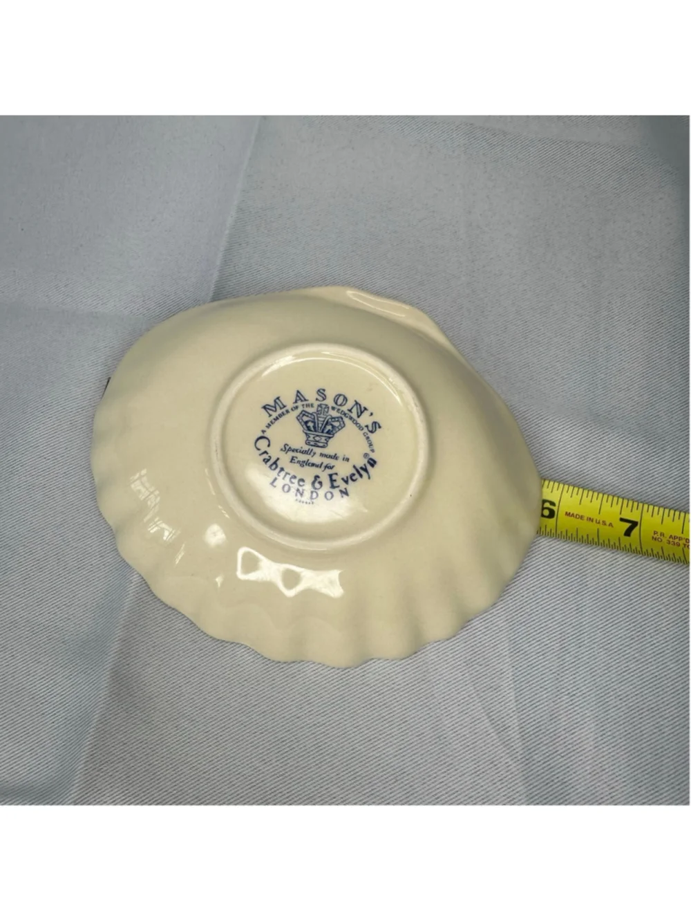 Vintage Mason’s Ironstone Iridescent Shell Dish Tray – Crabtree & Evelyn London